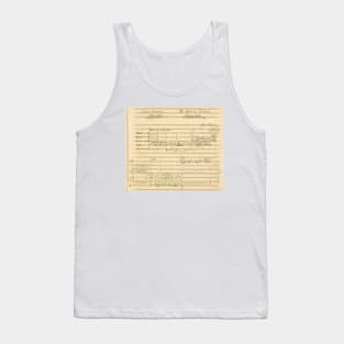 Stravinsky | Rite of Spring | Original manuscript sheet Tank Top